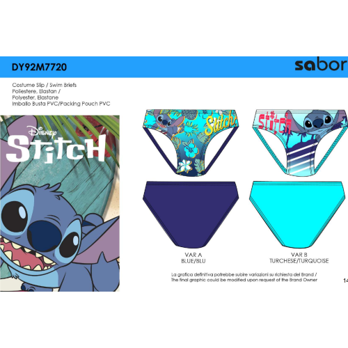 SLIP  MARE STITCH M  ART.DY92M7720  TG.3/4-9/10ANNI