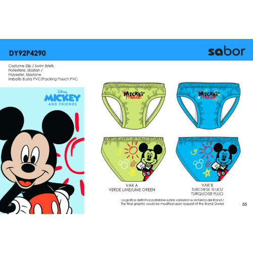 SLIP   MARE  MICKEY  M ART.DY92P4290  TG.12-30MESI
