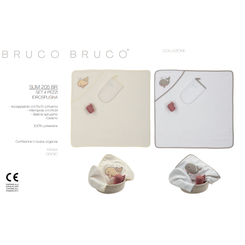 SET ACCAPPATOIO MANOPOLA GOMMINO CESTINO ART. SUM 205BR  E1159