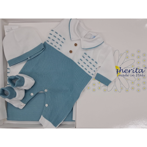 SET CORREDINO COTONE  4PZ LA MARGHERITA M   ART.M176  TG.0-1MESI