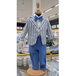 COMPLETO GIACCA  4PZ ELEGANTE   M ART.24104  TG.3-6MESI