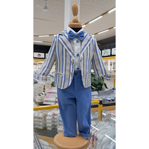 COMPLETO GIACCA  4PZ ELEGANTE   M ART.24104  TG.3-6MESI