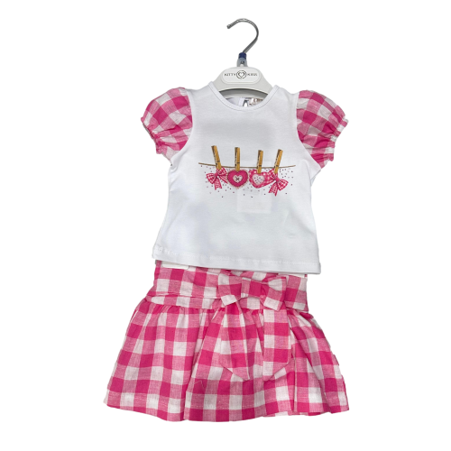 COMPLETO  MEZZA MANICA  KITTY KISS  F ART.5755/5756  TG.9-30MESI