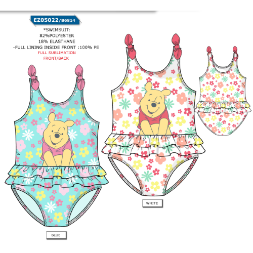 COSTUME   MARE INTERO WINNIE POOH  F  ART.EZ05022   TG.12-36MESI