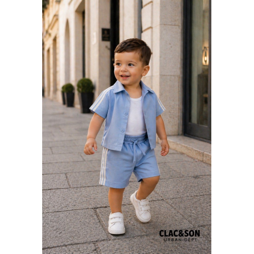 COMPLETO   TESSUTO 3PZ NAZARENO CLAC&SON ART.CS1319  TG.12-36MESI