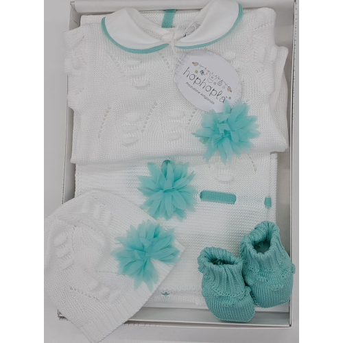 SET CORREDINO  COTONE 4PZ  HOP HOPLA'  F  ART1260  TG.1/3MESI