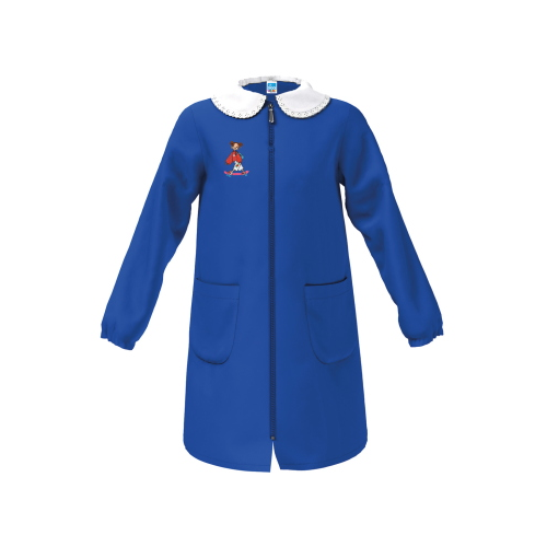GREMBIULE SCUOLA ZIP  SIGGI  F  ART.47GR4385BLU  TG.6-11ANNI