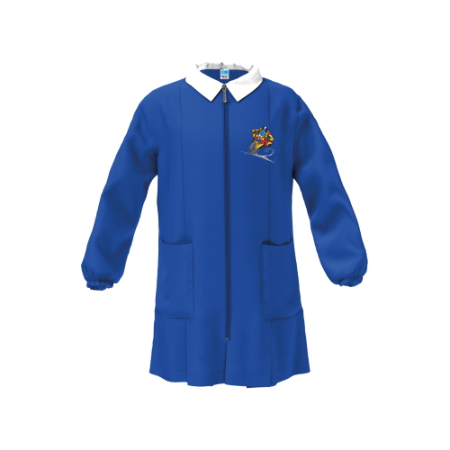 GREMBIULE SCUOLA ZIP  SIGGI M   ART.33GR4400BLU  TG.6-11ANNI