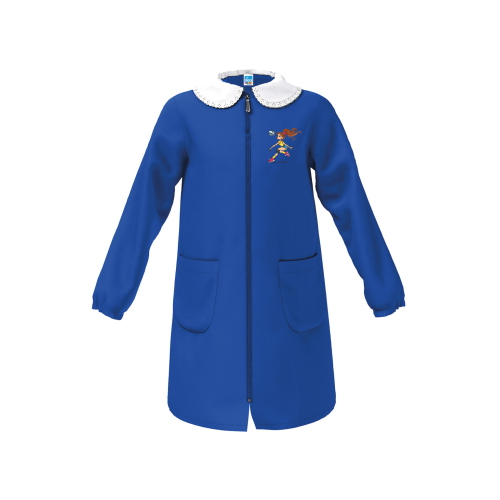 GREMBIULE SCUOLA ZIP  SIGGI  F  ART.33GR4374BLU  TG.6-11ANNI