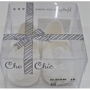 SCARPETTA RASO  BATTESIMO  CHECH F ART.RF840  TG.16-18