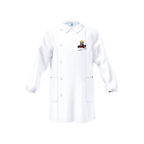 GREMBIULE ASILO SIGGI M  ART.33GR4354BIANCO  TG.2-7ANNI