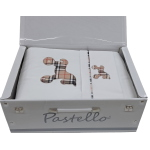 PIUMONE  LENZUOLINO E PARACOLPI LETTINO PASTELLO ART.TPLL4
