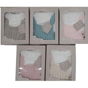 COMPLETO  PAGLIACCETTO  LANA 3PZ  NAZARENO GABRIELLI F   ART.NG2035  TG.1/3-6/9MESI