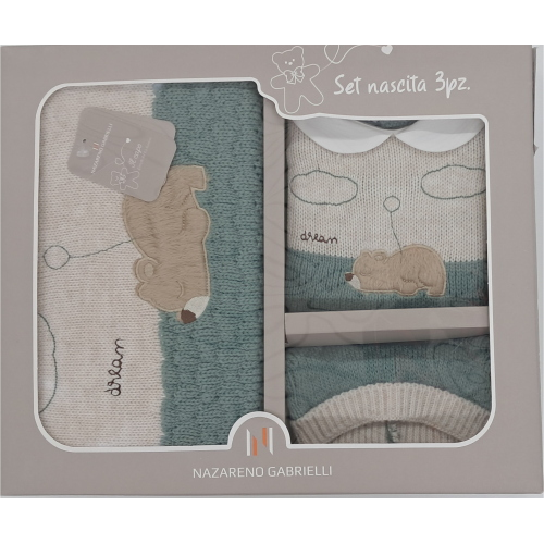 COMPLETO 3PZ  LANA  NAZARENO GABRIELLI X  ART.NG3488 DIS15  TG.0/1-1/3