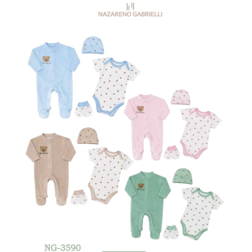 COMPLETO 4PZ  CINIGLIA ART. NG3590   TG.0/1-3/6