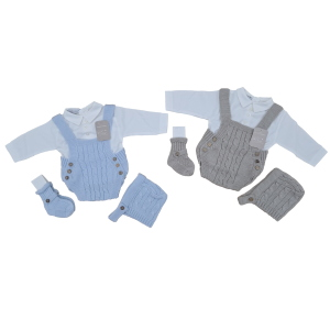COMPLETO  PAGLIACCETTO  LANA 3PZ  NAZARENO GABRIELLI M   ART.NG2036  TG.1/3-6/9MESI