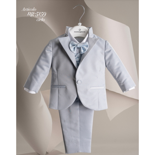 COMPLETO 6PZ ELEGANTE CON COPPOLA NAZARENO GABRIELLI  M ART.NG5159  TG.6-12MESI