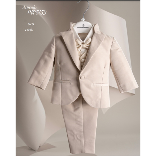 COMPLETO 6PZ ELEGANTE CON COPPOLA NAZARENO GABRIELLI  M ART.NG5159  TG.6-12MESI